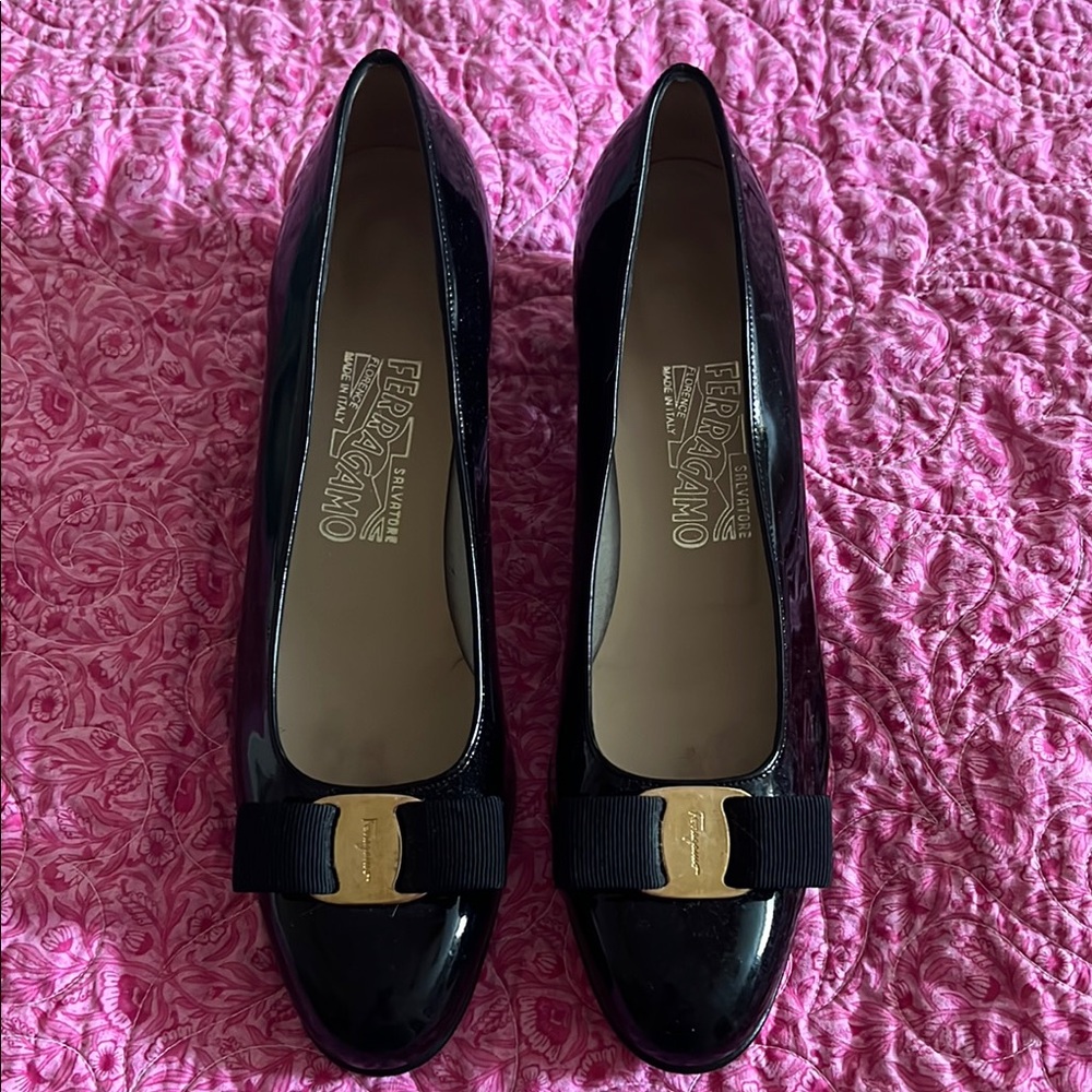 Salvatore Ferragamo Black Heels Timeless Elegance